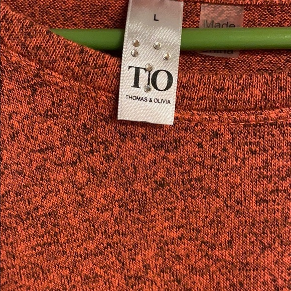 Thomas & Olivia knit sweater L in VGC Ben/orange - Picture 2 of 3